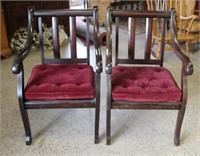 Antique New Orleans Furniture Co. Captain's Chairs