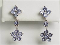 10K White Gold Tanzanite (1.54ct) Earrings