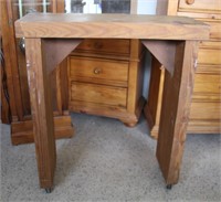 Tall Butcher Block Table / Work Table