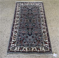 Indo-Kashan Carpet w/ Blue Field - 16916