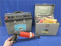 hilti dx40 tool & battery case & band saw blades