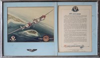 Bishop Print w/ 68th Fighter Squadron Certificate