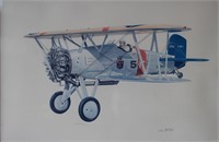 Signed & Numbered Will Feist Boeing Print w/ Wings