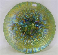 Poppy Show 9" plate - green