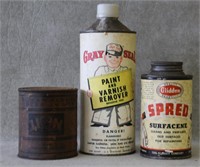 3 pcs. Vintage / Antique Paint Canisters