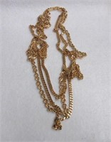 Ladies Gold Toned Chain Necklace