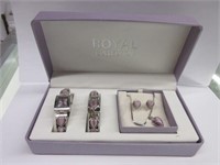 Royal Collection Ladies Quartz Watch, Necklace & E