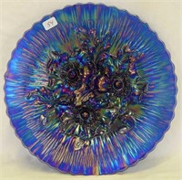 Poppy Show 9" plate - blue