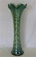 Ripple 18" funeral vase - green
