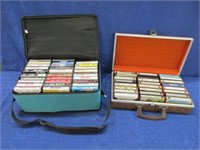 2 cases of vintage cassette tapes