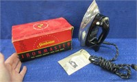 old sunbeam iron in original box