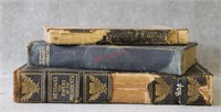 3 pcs. Late 19th Early 20th C. Books