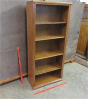 modern oak 6ft tall bookshelf
