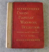 18th C. English Furniture Woodwork Decoration Book