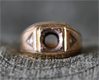 Vintage Men's 10k Gold Ring  12.0g