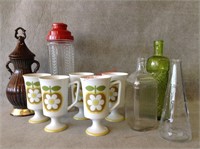 Vintage Jim Beam Decanter & Glassware Lot
