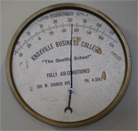 ca. 1930's Knoxville Buisness College Thermometer