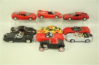 LOT OF 10 1:18 SCALE COLLECTIBLE DIE-CAST CARS