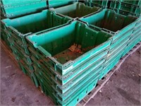 Green Harvest Crates-pallet w/20 Count 18"x23"x12"