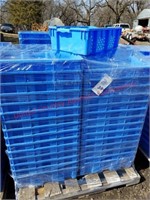 Blue Harvest Crates -pallet w/60 Count 13"x21"x7"