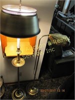 2 Brass Floor Lamps