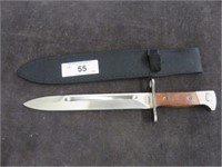 LARGE HUNTING KNIFE WITH SHEATH 14"