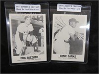 2 LIMITED EDITION BASEBALL CARDS PHIL RIZZUTO & ER