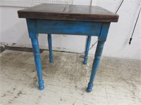 SHABBY CHIC PAINTED ENGLISH FLIP TOP GAME TABLE