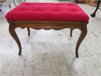 FRENCH PROVINCIAL TUFTED UPHOLSTERED VANITY