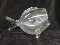 GLASS FISH BOWL 10"T X 15"W