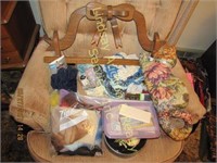 Group of decor, yarn, fabric, buttons, string, &