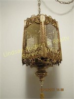 Brass hanging lamp