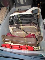 1 Tote Of Approximately 13 Mixed Purses/bags