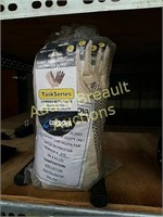 (12) Task series canvas gloves w/ PVC dots