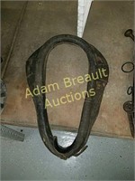 Vintage leather horse collar