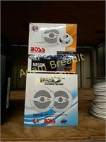 (2) boss Marine MR50W 2-way speakers, new