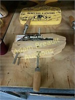 (2) Bench Basics 12 inch wood clamps