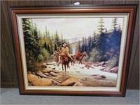 FRAMED GICLEE-WHITEWATER CROSSING-JACK TERRY