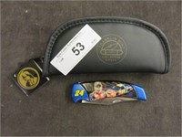 FRANKLIN MINT "JEFF GORDON" POCKET KNIFE WITH CASE