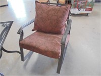 2 Patio  Rocker Chairs with Glass Top Table