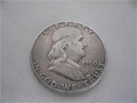 1950 Liberty Half Dollar &1964 Silver Dime