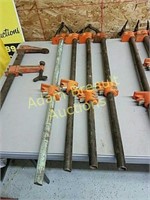 Four Pony 32 inch pipe wood clamps