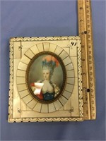 Choice on 2 (41-42): hand painted ivory pictures o