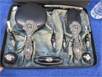 early 1900's vanity set in original box - fancy