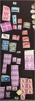 Large lot of unused postage stamps, 3cents, 6 cent