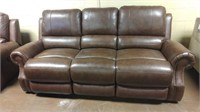 Elements Power Reclining Leather Sofa & Love