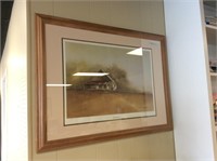Old house in the dessert framed pictured