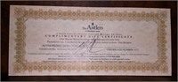 Hotel Certificate