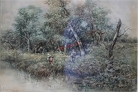 Giuseppe Gabani Watercolor on paper ca 1800's