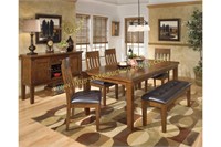 Ashley D594 Table 4 Chairs & Bench